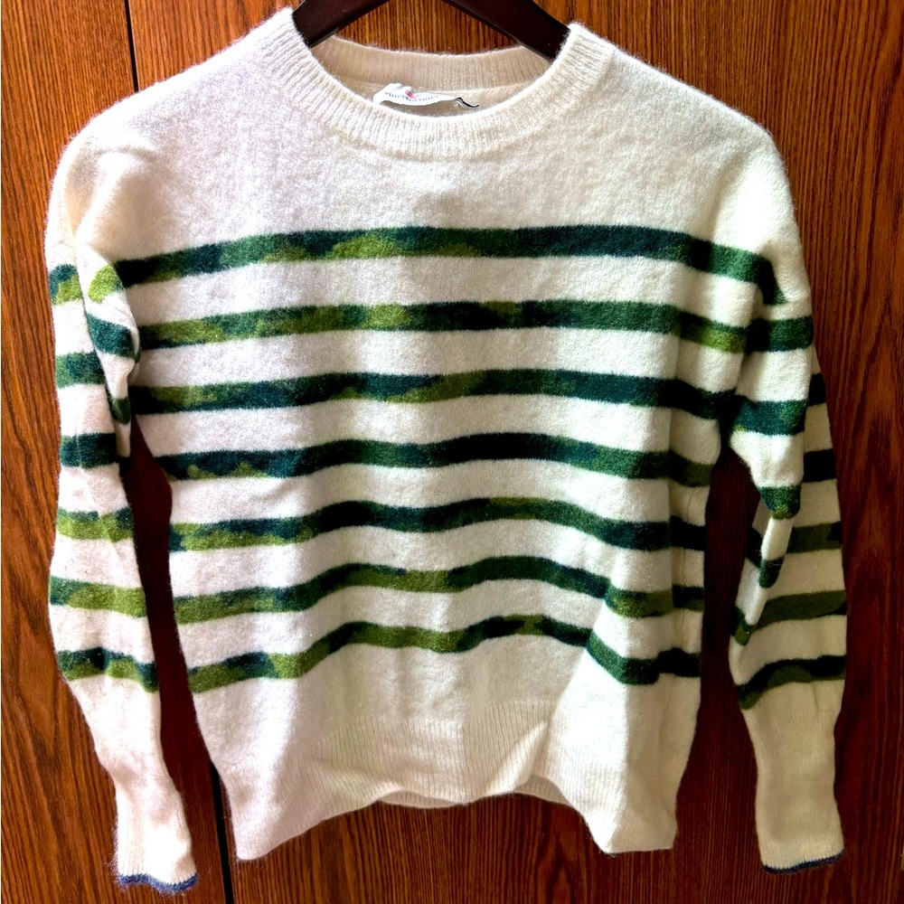 Vineyard Vines Cashmere Striped Camo Sweater